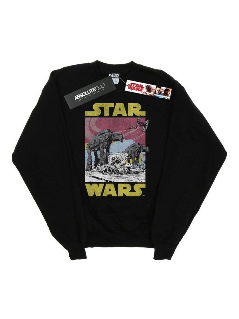 Star Wars - Sweat THE LAST JEDI AT-AT Noir - Kiabi