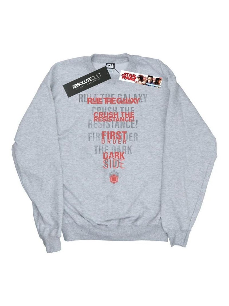 Star Wars - Sweat THE LAST JEDI DARK SIDE ECHO Gris chiné - Kiabi