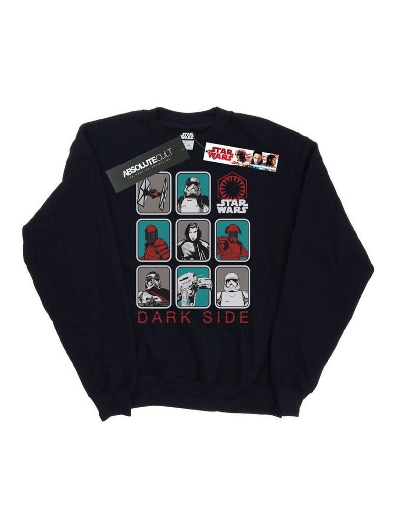 Star Wars - Sweat THE LAST JEDI DARK SIDE Noir - Kiabi
