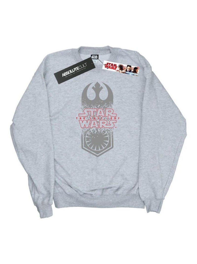 Star Wars - Sweat THE LAST JEDI Gris chiné - Kiabi