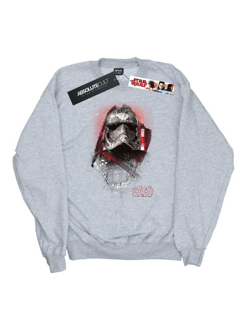Star Wars - Sweat THE LAST JEDI Gris chiné - Kiabi
