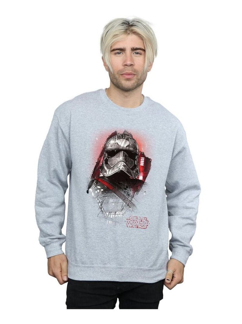Star Wars - Sweat THE LAST JEDI Gris chiné - Kiabi