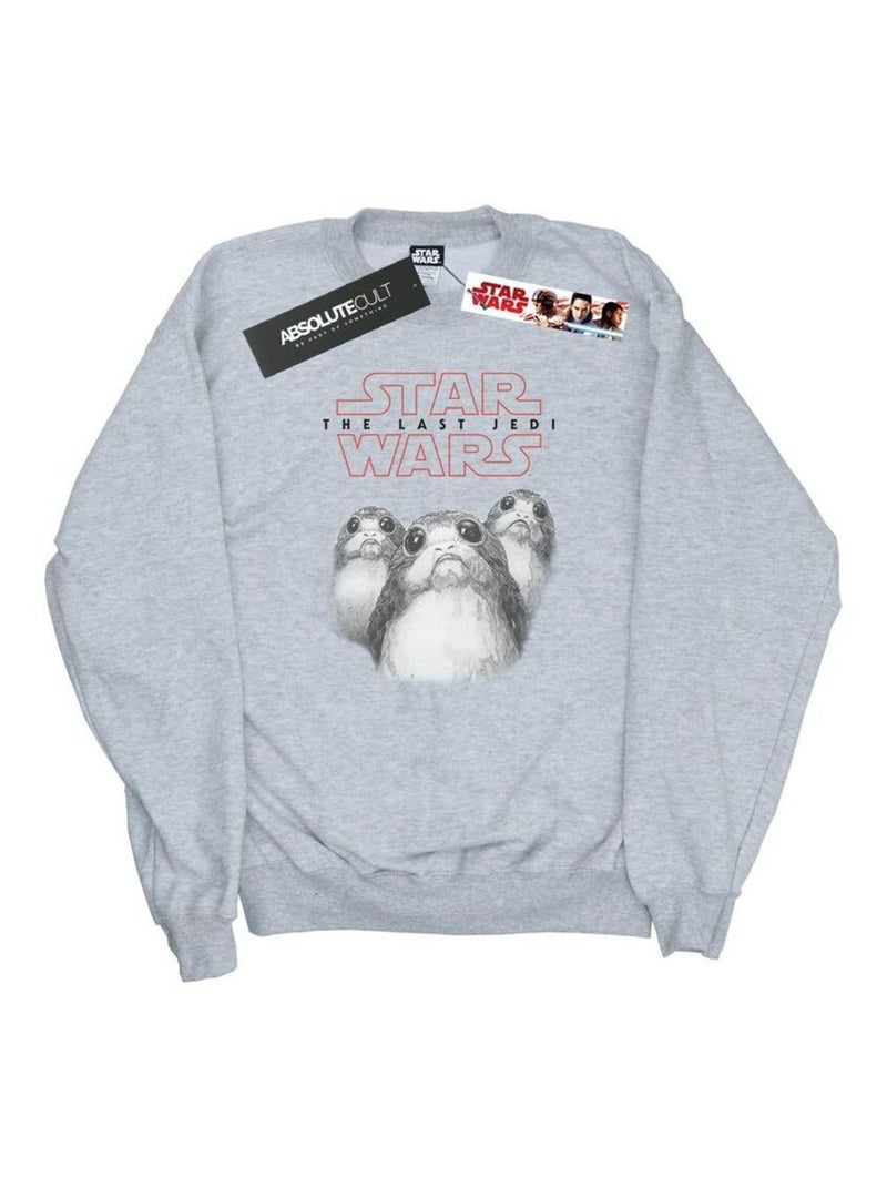 Star Wars - Sweat THE LAST JEDI Gris chiné - Kiabi
