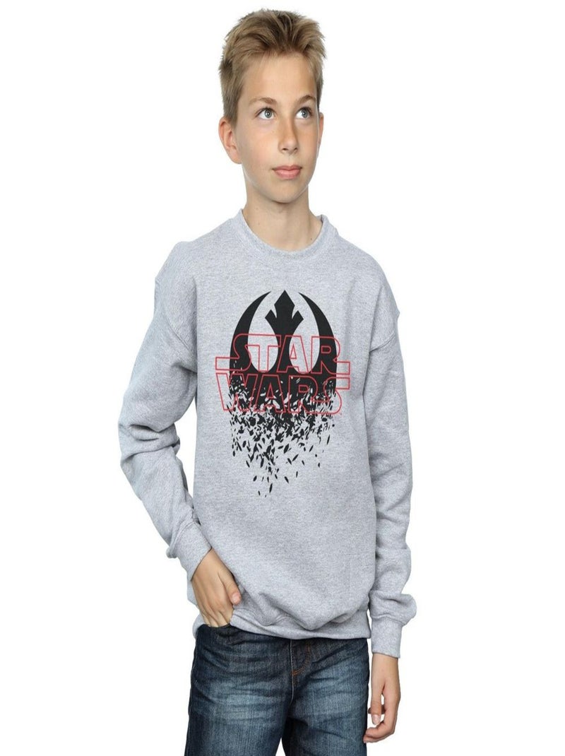 Star Wars - Sweat THE LAST JEDI Gris chiné - Kiabi