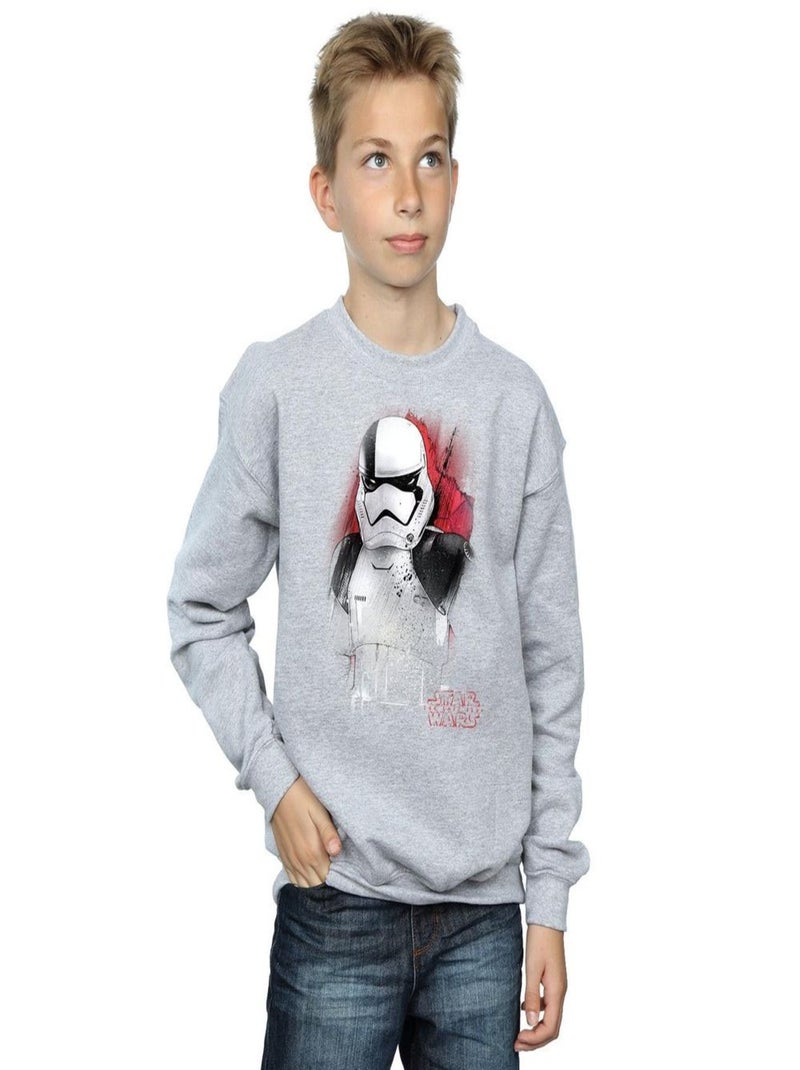 Star Wars - Sweat THE LAST JEDI Gris chiné - Kiabi