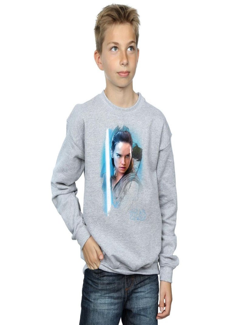 Star Wars - Sweat THE LAST JEDI Gris chiné - Kiabi