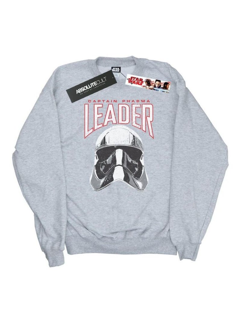 Star Wars - Sweat THE LAST JEDI LEADER Gris chiné - Kiabi