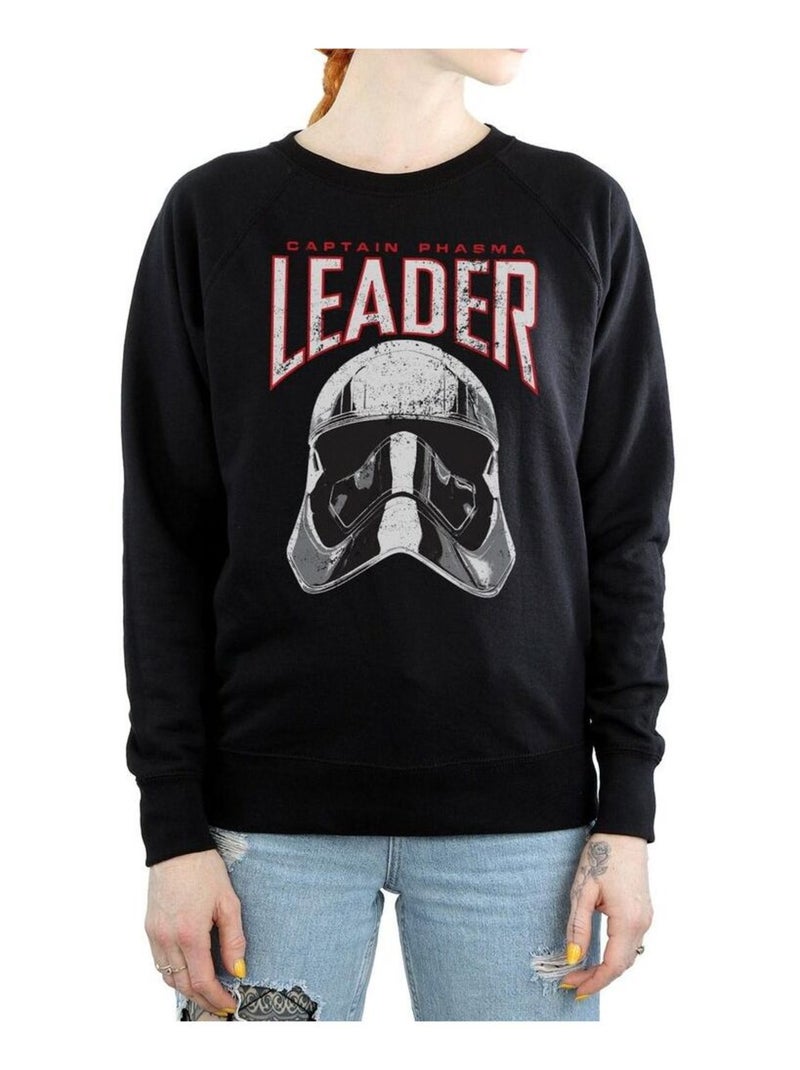 Star Wars - Sweat THE LAST JEDI LEADER Noir - Kiabi