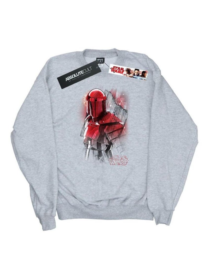 Star Wars - Sweat THE LAST JEDI PRAETORIAN GUARD Gris chiné - Kiabi