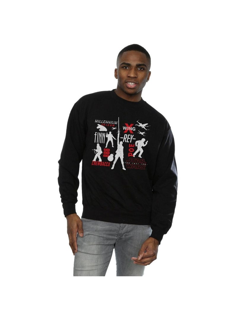 Star Wars - Sweat THE LAST JEDI REBELLIONS Noir - Kiabi