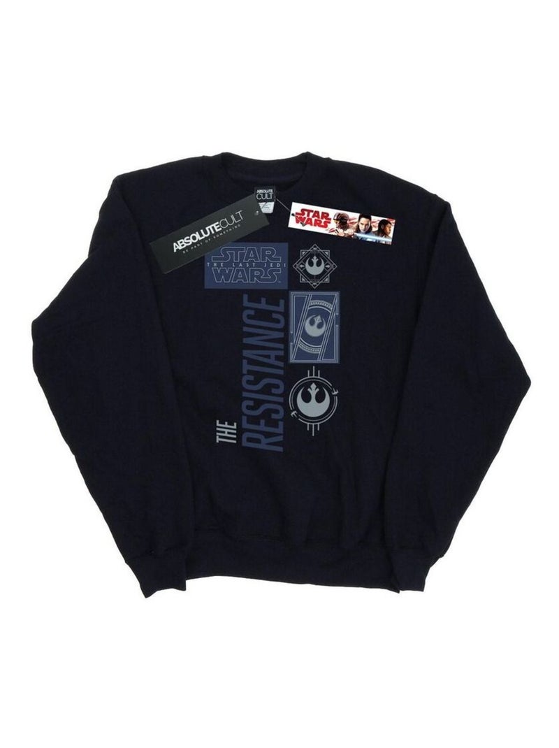 Star Wars - Sweat THE LAST JEDI THE RESISTANCE Noir - Kiabi