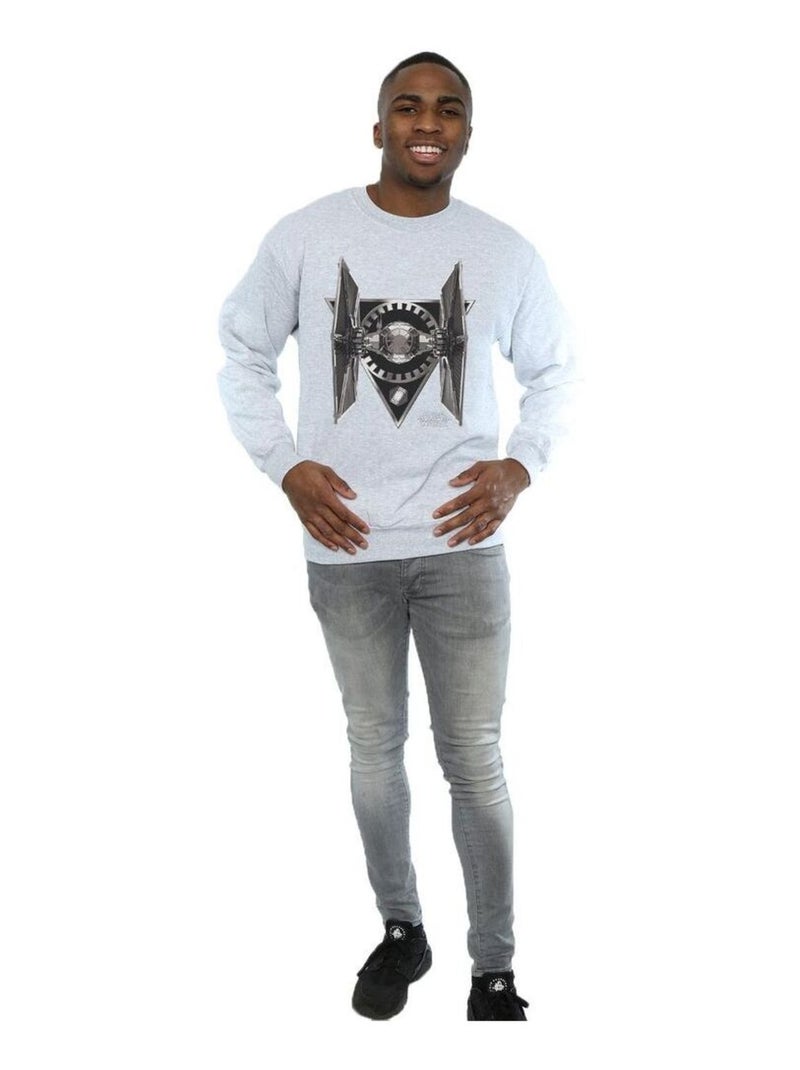 Star Wars - Sweat THE LAST JEDI TIE FIGHTER Gris chiné - Kiabi