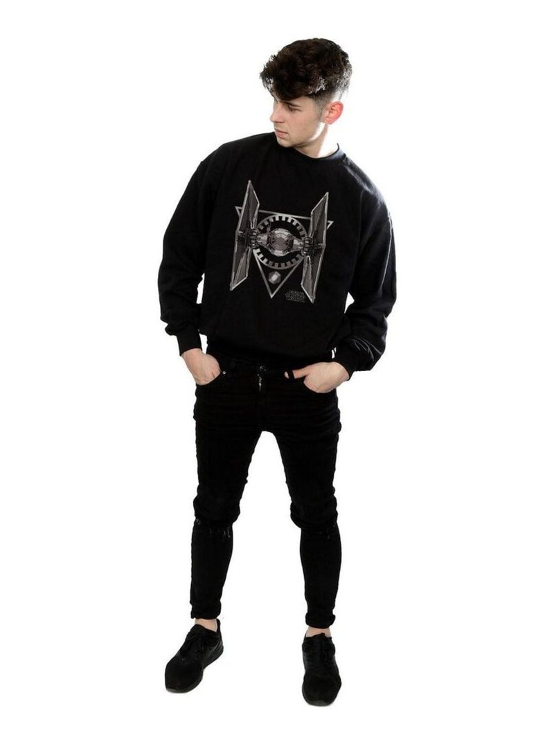 Star Wars - Sweat THE LAST JEDI TIE FIGHTER Noir - Kiabi