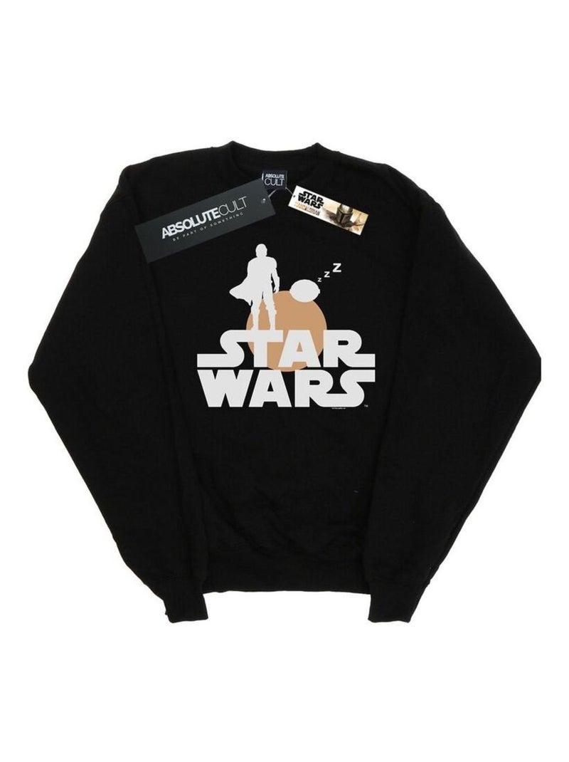 Star Wars - Sweat THE MANDALORIAN AND THE CHILD Noir - Kiabi