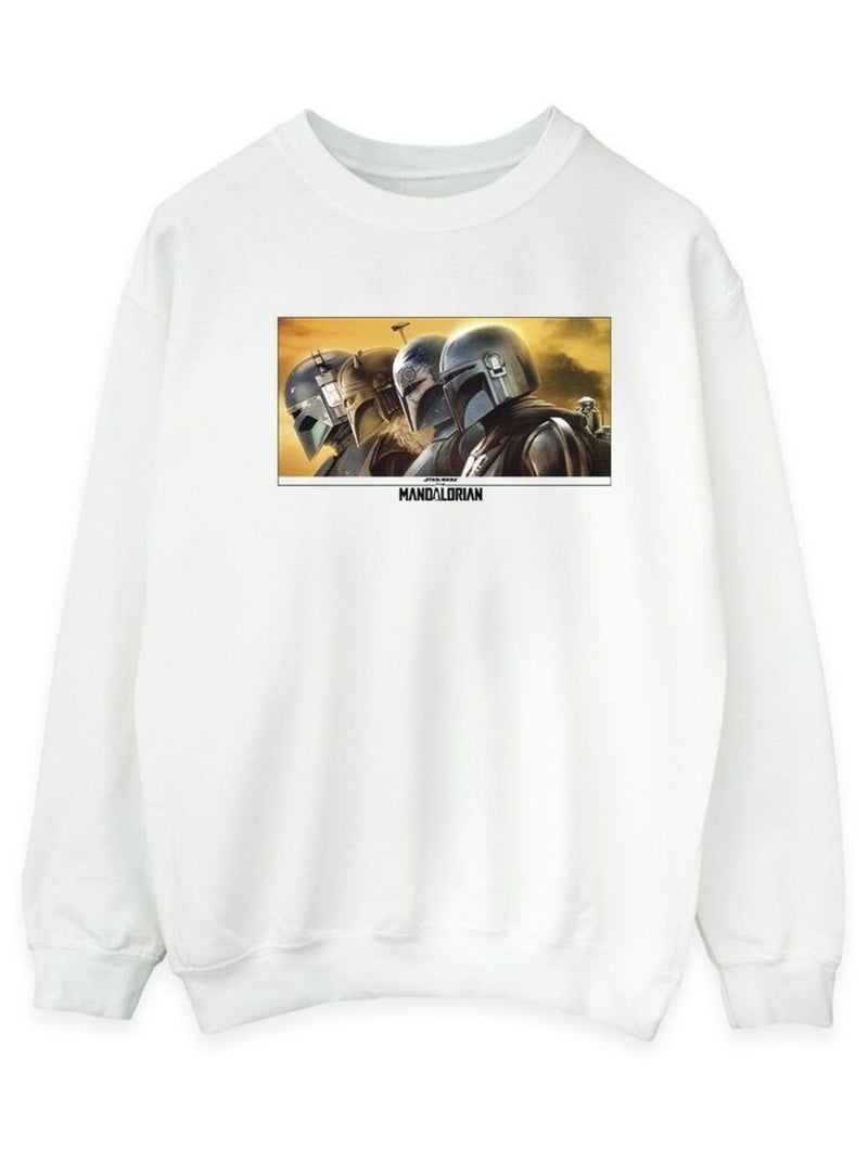 Star Wars - Sweat THE MANDALORIAN Blanc - Kiabi