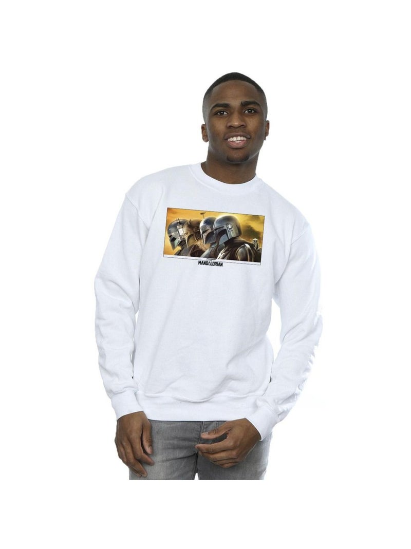 Star Wars - Sweat THE MANDALORIAN Blanc - Kiabi