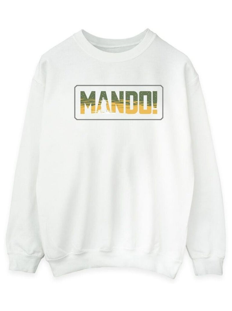 Star Wars - Sweat THE MANDALORIAN Blanc - Kiabi