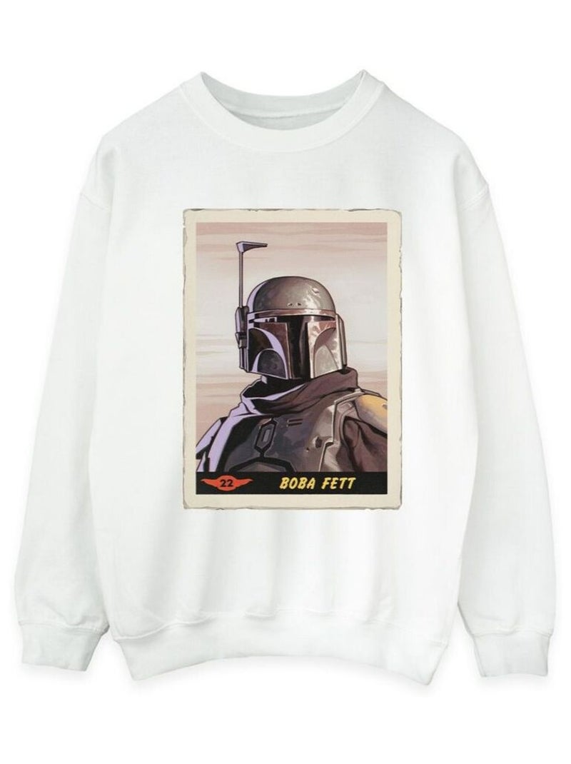 Star Wars - Sweat THE MANDALORIAN Blanc - Kiabi