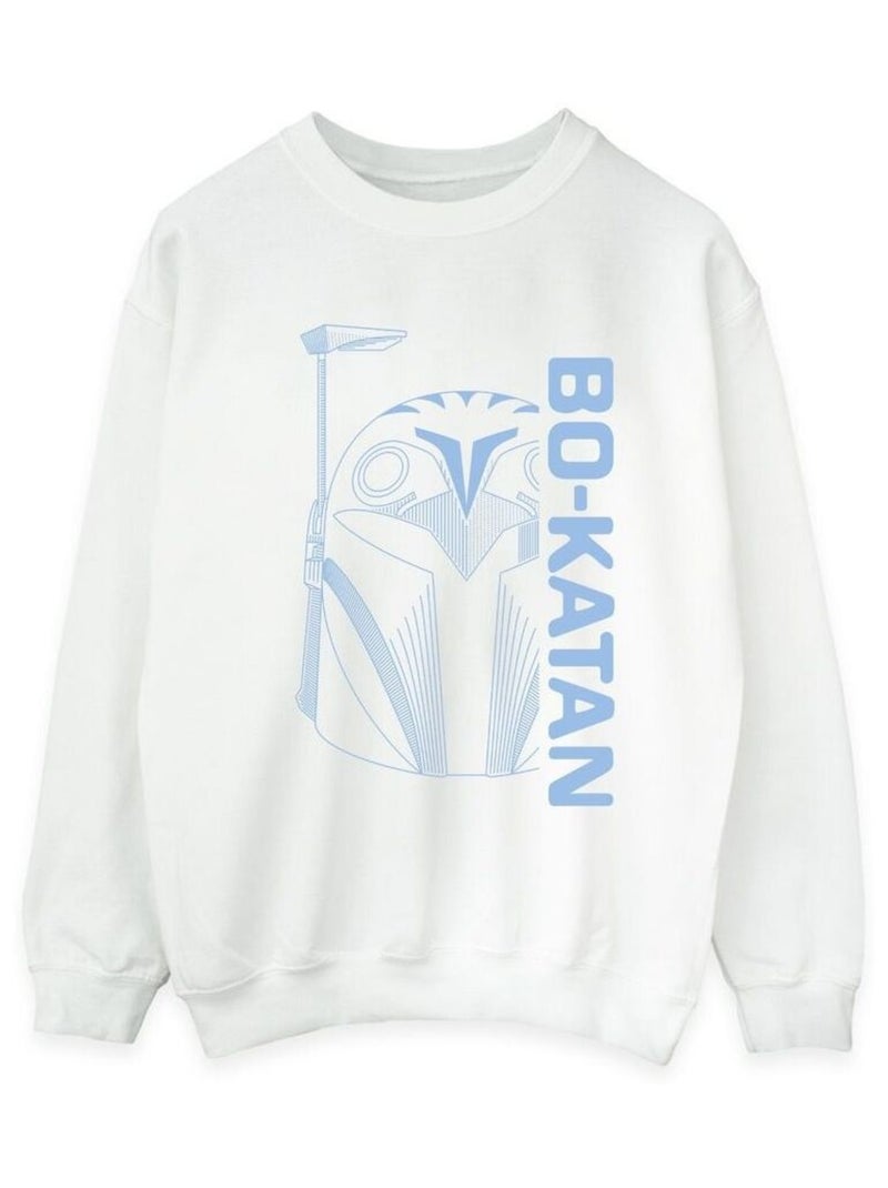 Star Wars - Sweat THE MANDALORIAN Blanc - Kiabi