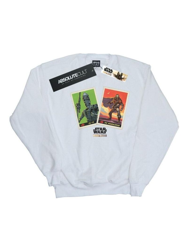 Star Wars - Sweat THE MANDALORIAN Blanc - Kiabi