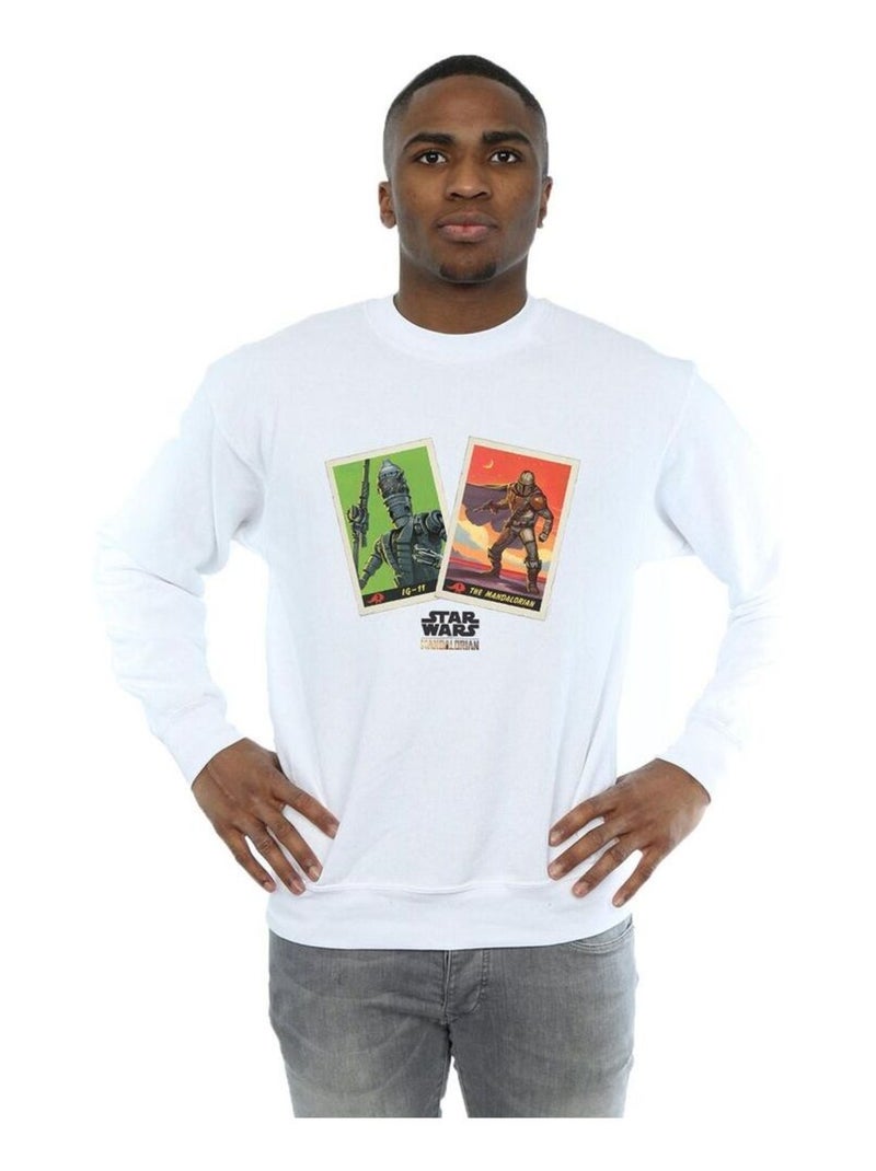 Star Wars - Sweat THE MANDALORIAN Blanc - Kiabi