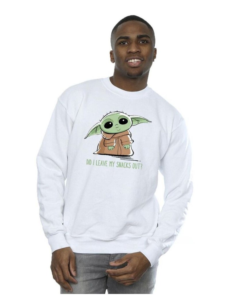 Star Wars - Sweat THE MANDALORIAN Blanc - Kiabi