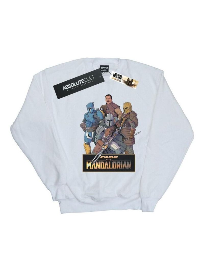 Star Wars - Sweat THE MANDALORIAN Blanc - Kiabi