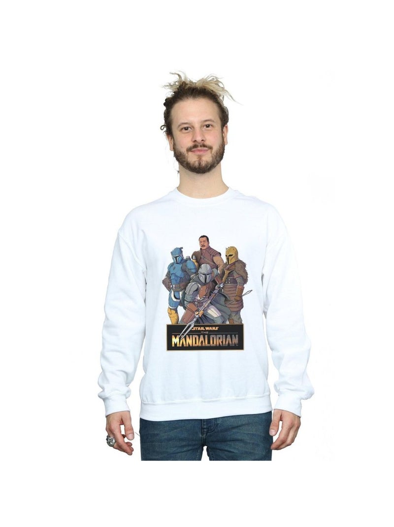 Star Wars - Sweat THE MANDALORIAN Blanc - Kiabi