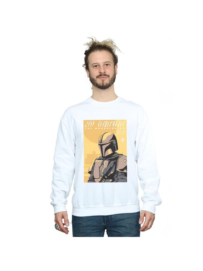 Star Wars - Sweat THE MANDALORIAN Blanc - Kiabi