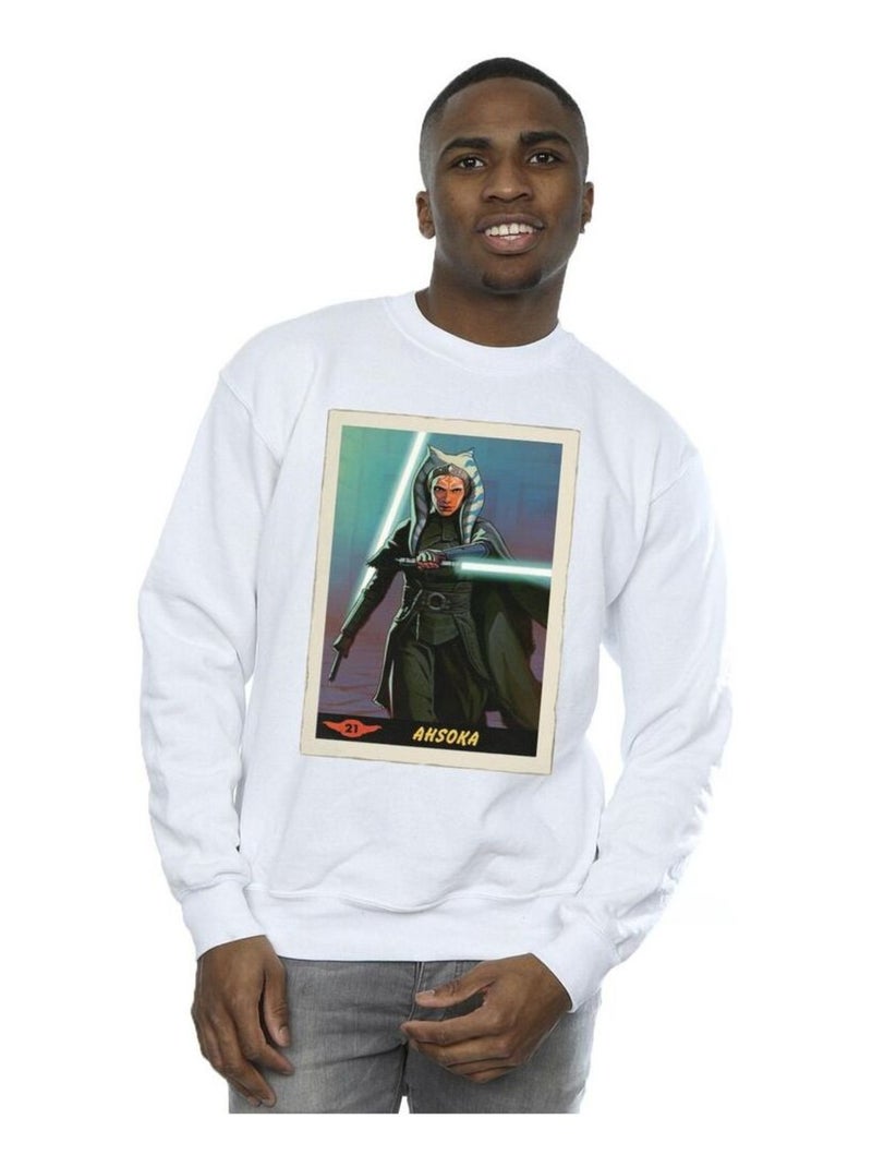 Star Wars - Sweat THE MANDALORIAN Blanc - Kiabi