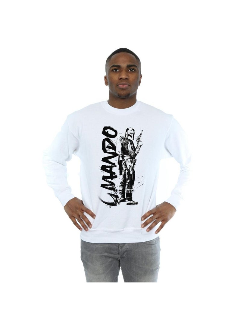 Star Wars - Sweat THE MANDALORIAN Blanc - Kiabi