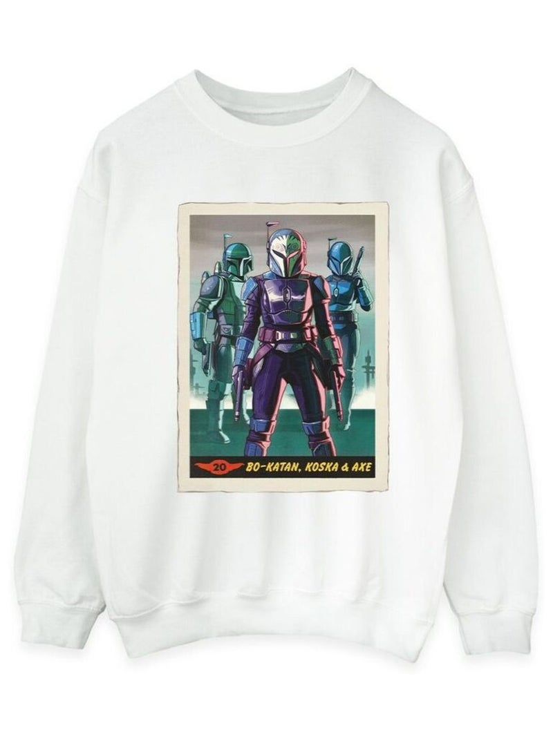 Star Wars - Sweat THE MANDALORIAN Blanc - Kiabi