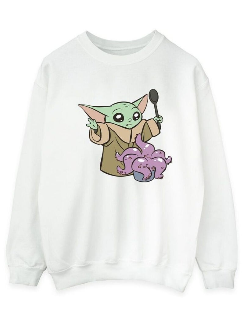 Star Wars - Sweat THE MANDALORIAN Blanc - Kiabi