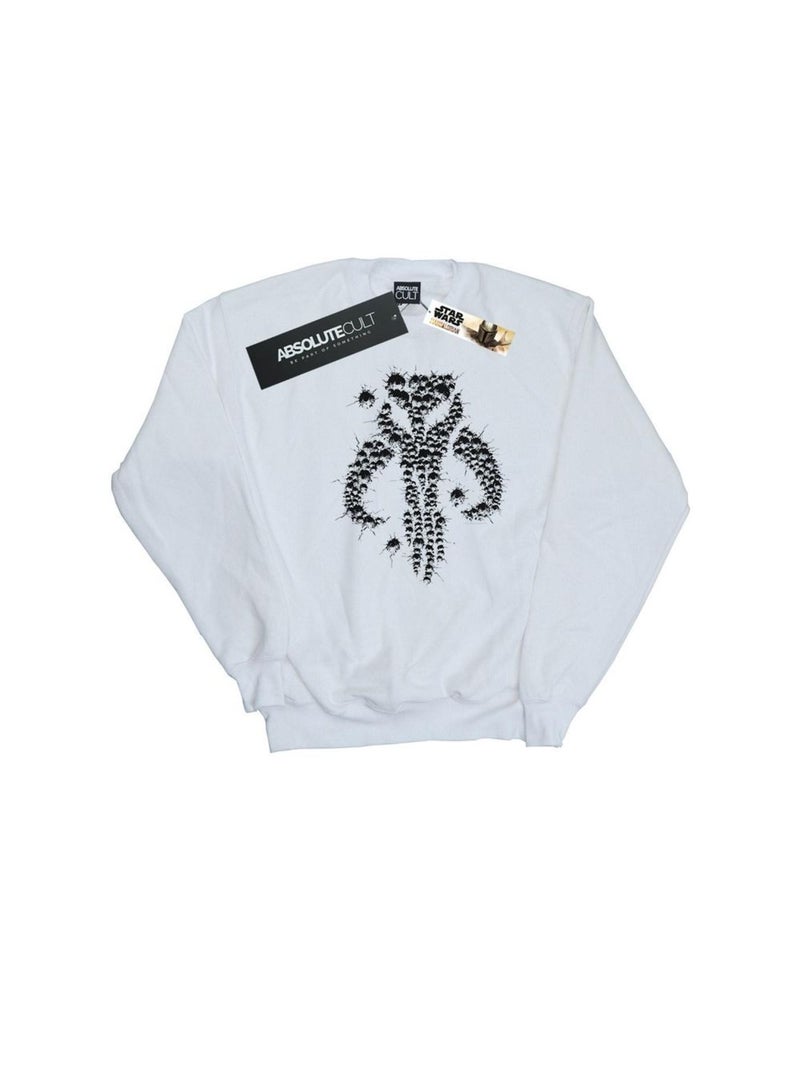 Star Wars - Sweat THE MANDALORIAN BLASTER Blanc - Kiabi