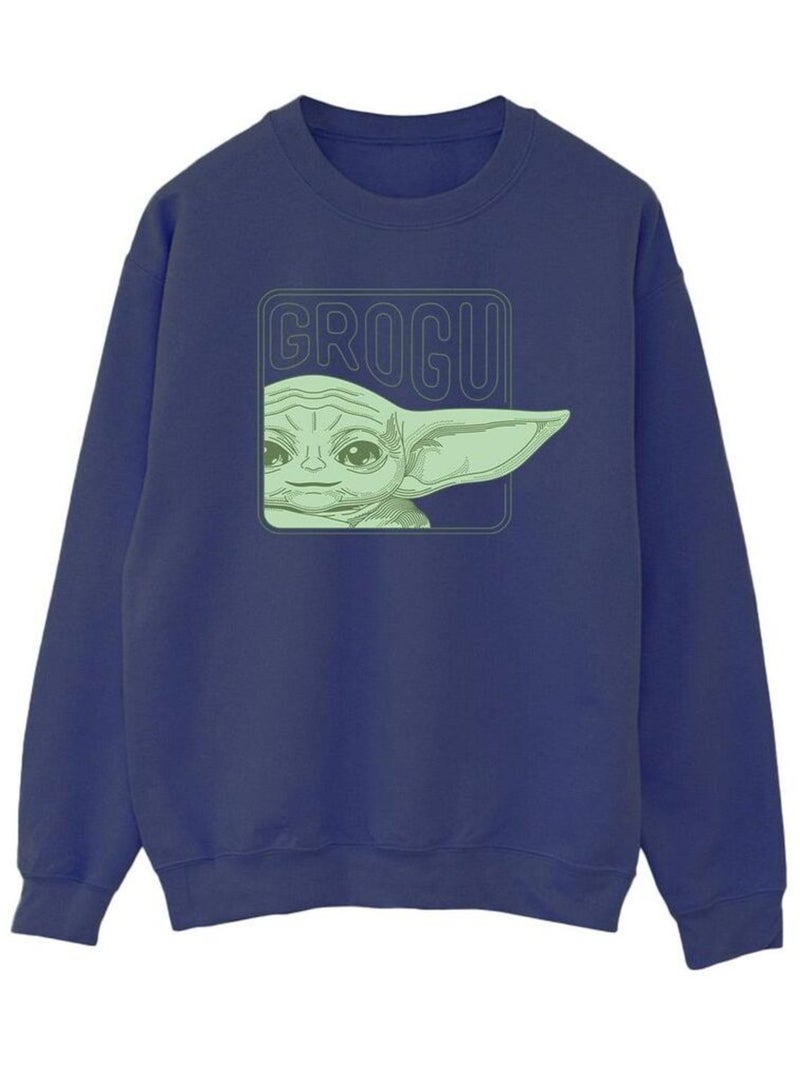 Star Wars - Sweat THE MANDALORIAN Bleu marine - Kiabi