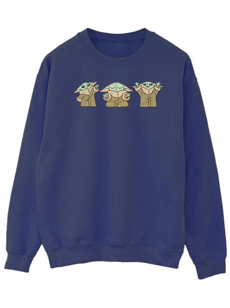 Star Wars - Sweat THE MANDALORIAN Bleu marine - Kiabi