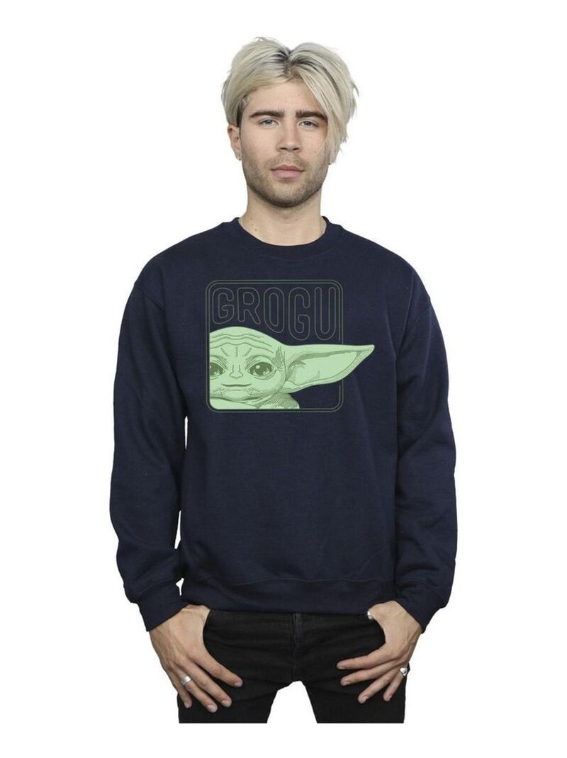 Star Wars - Sweat THE MANDALORIAN Bleu marine - Kiabi