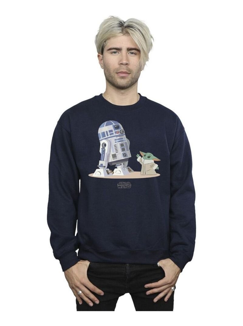 Star Wars - Sweat THE MANDALORIAN Bleu marine - Kiabi