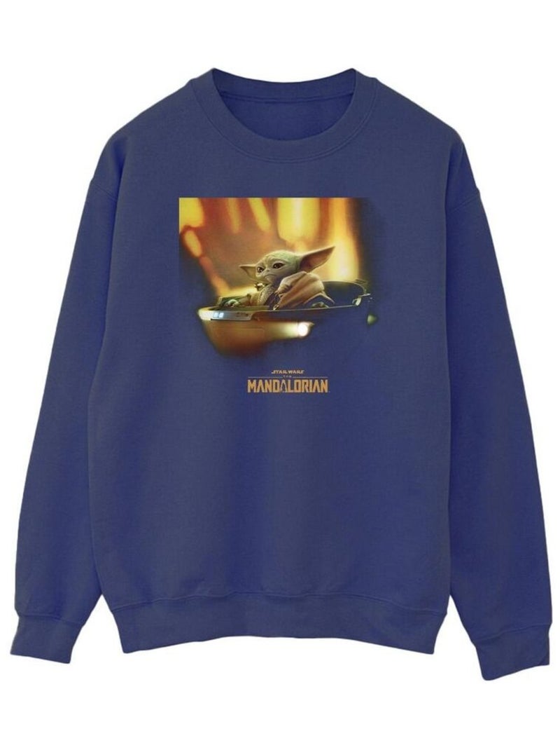 Star Wars - Sweat THE MANDALORIAN Bleu marine - Kiabi