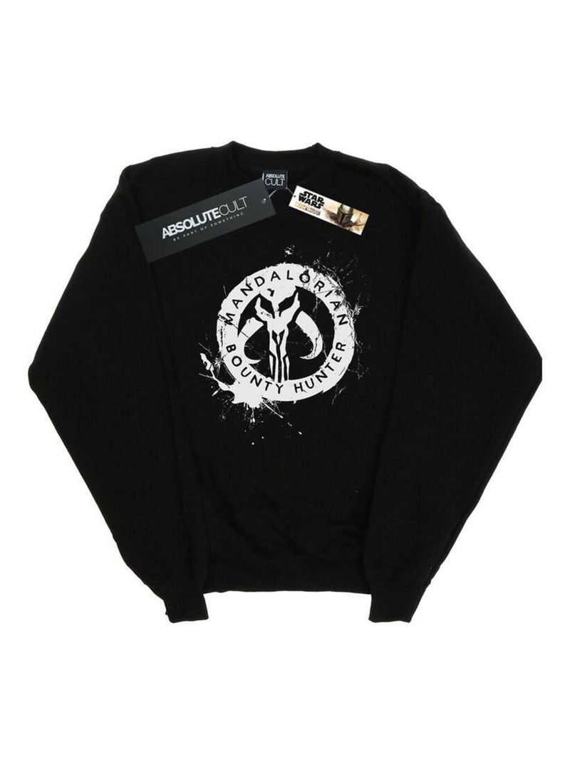 Star Wars - Sweat THE MANDALORIAN BOUNTY HUNTER Noir - Kiabi