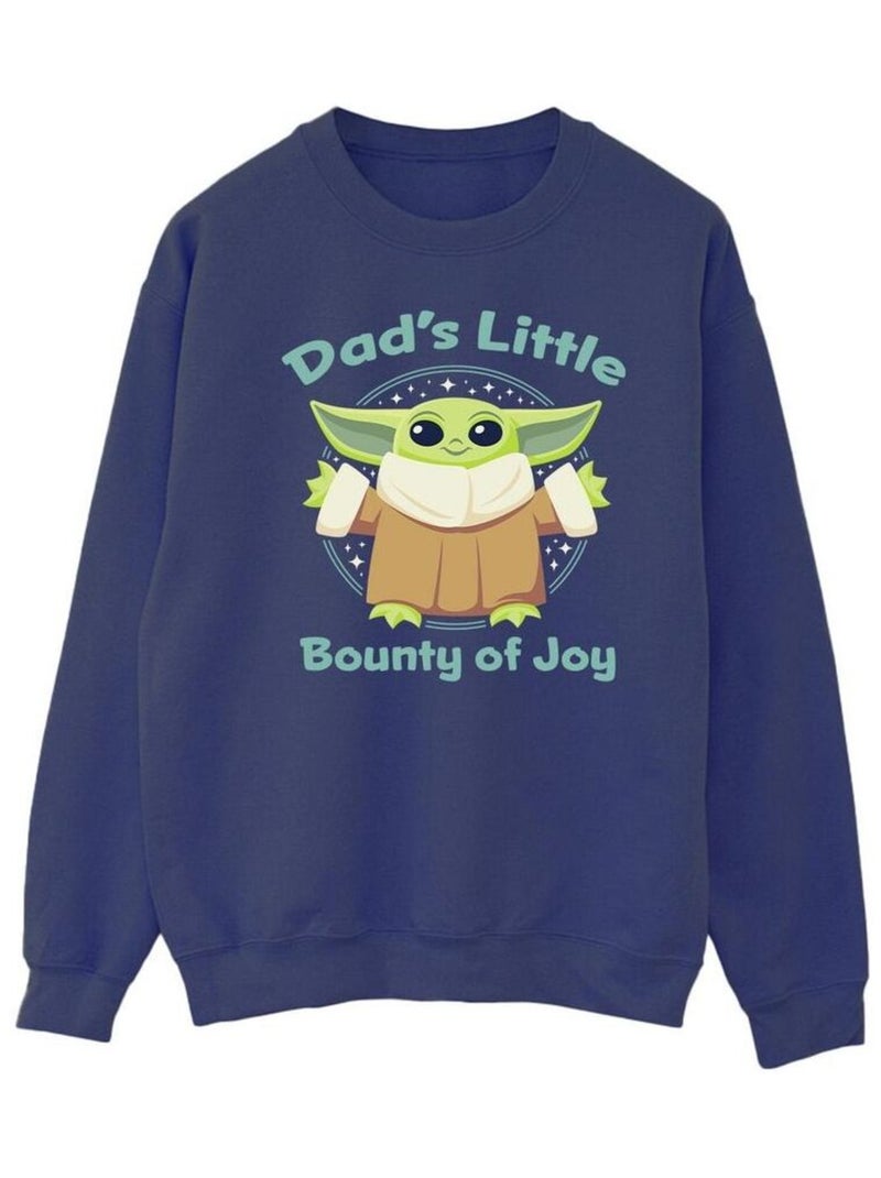 Star Wars - Sweat THE MANDALORIAN BOUNTY OF JOY Bleu marine - Kiabi