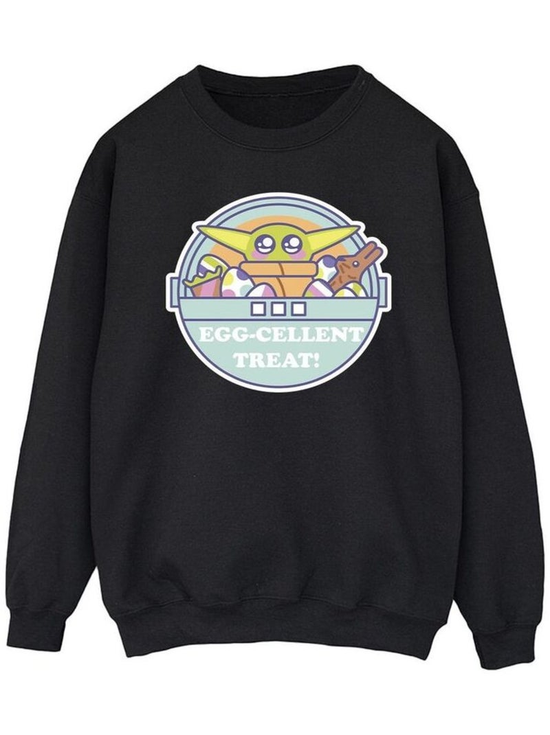 Star Wars - Sweat THE MANDALORIAN EGGCELLENT EASTER Noir - Kiabi
