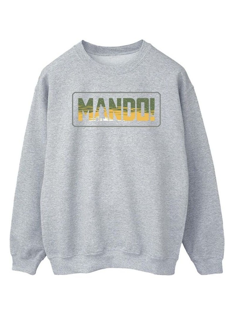 Star Wars - Sweat THE MANDALORIAN Gris chiné - Kiabi