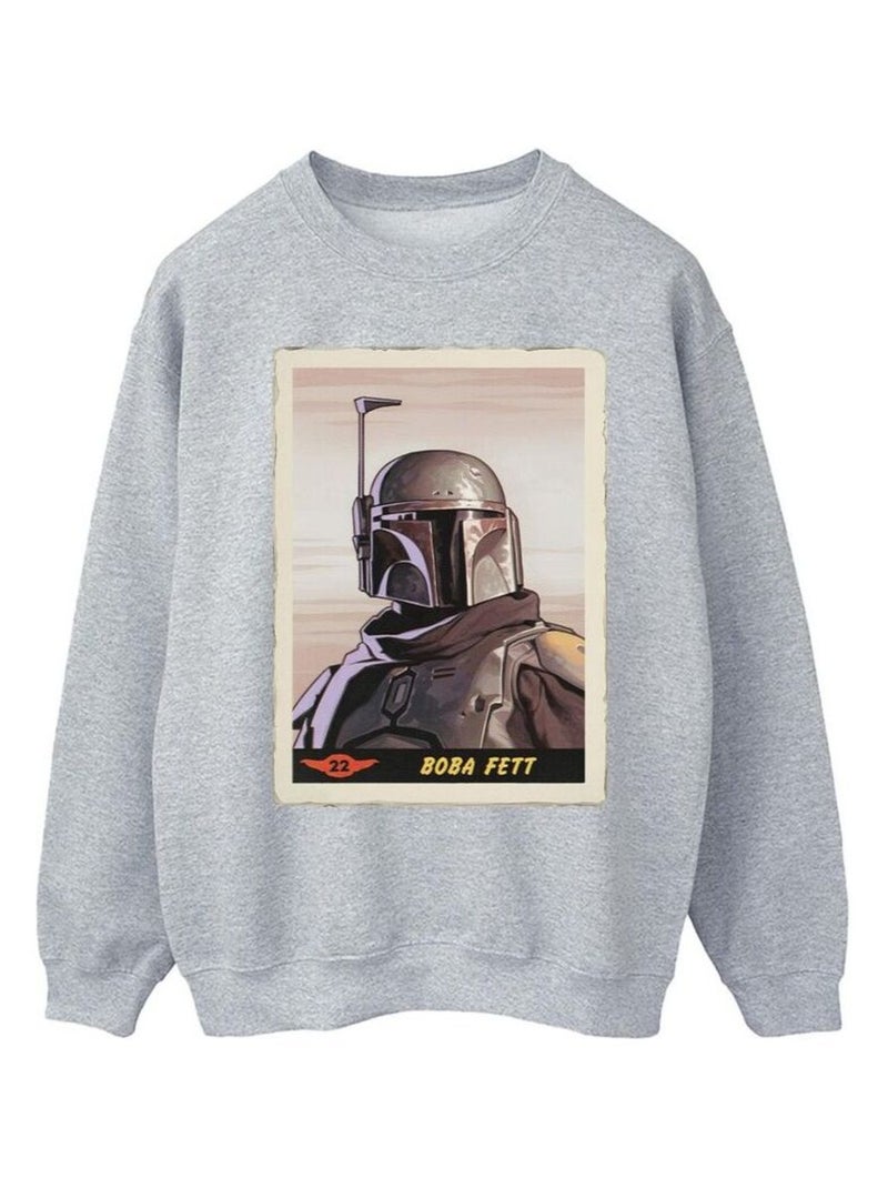 Star Wars - Sweat THE MANDALORIAN Gris chiné - Kiabi