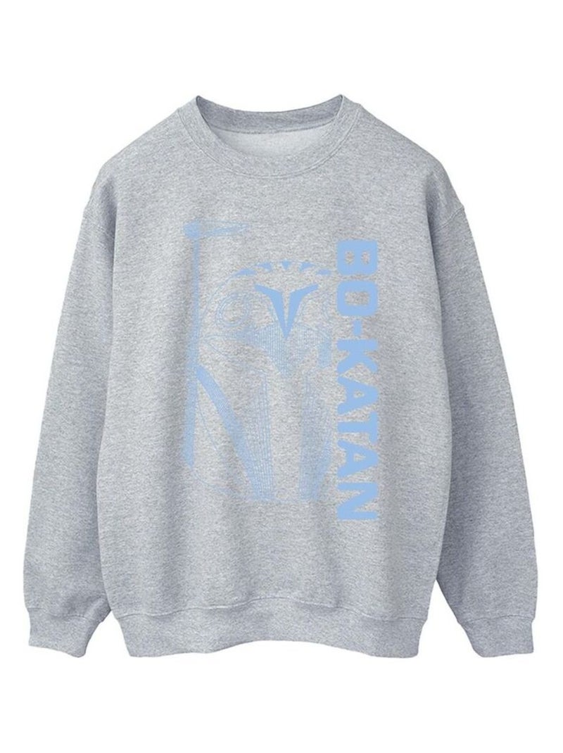 Star Wars - Sweat THE MANDALORIAN Gris chiné - Kiabi