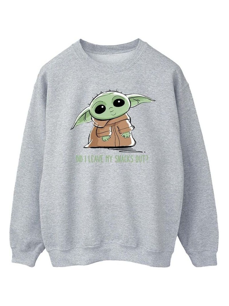 Star Wars - Sweat THE MANDALORIAN Gris chiné - Kiabi