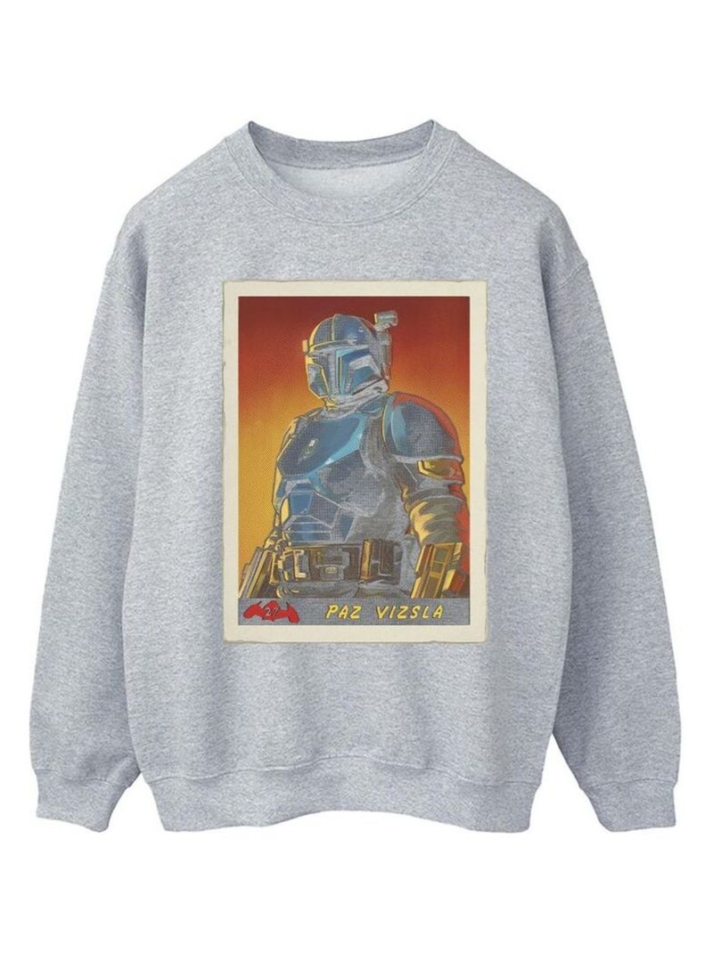 Star Wars - Sweat THE MANDALORIAN Gris chiné - Kiabi