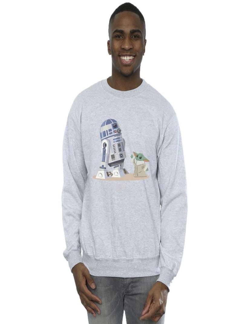 Star Wars - Sweat THE MANDALORIAN Gris chiné - Kiabi