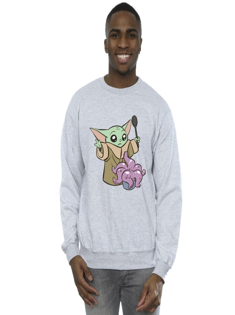 Star Wars - Sweat THE MANDALORIAN Gris chiné - Kiabi