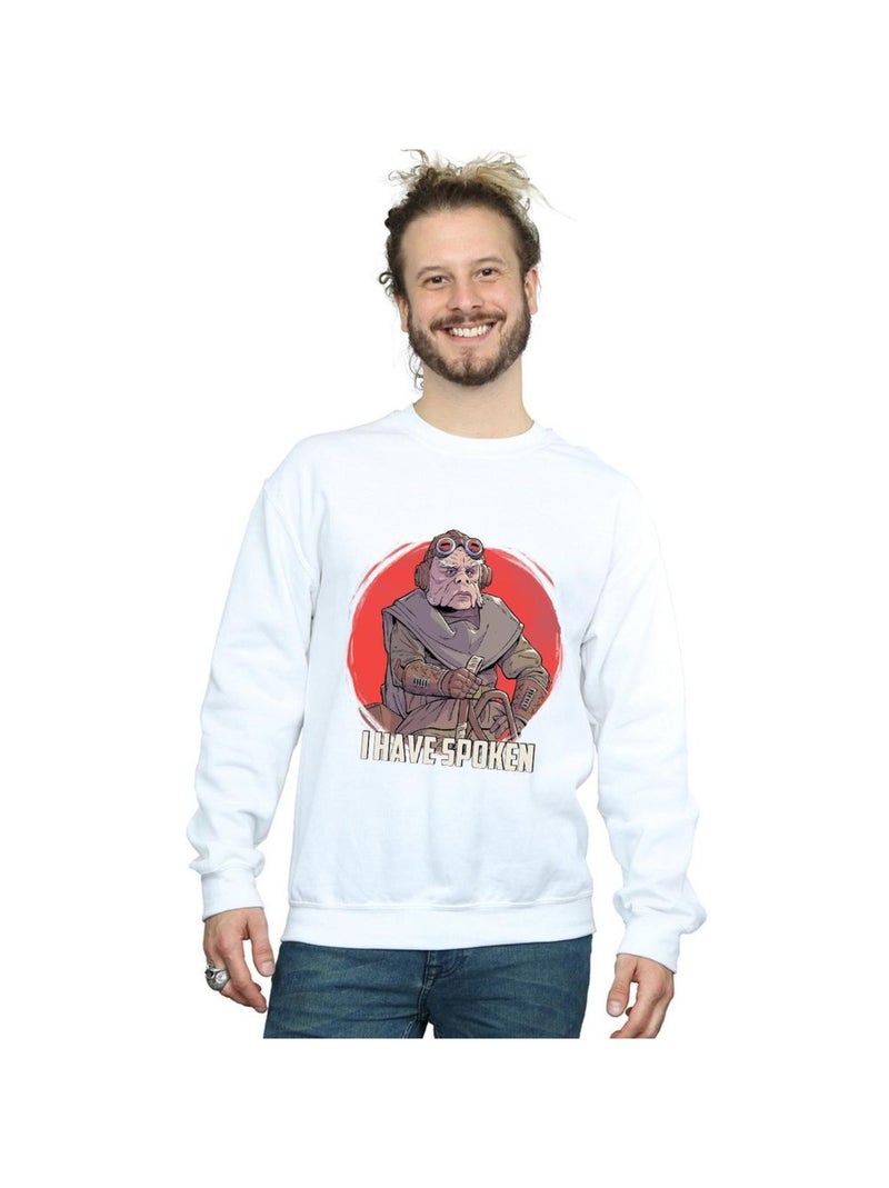 Star Wars - Sweat THE MANDALORIAN HAVE SPOKEN Blanc - Kiabi